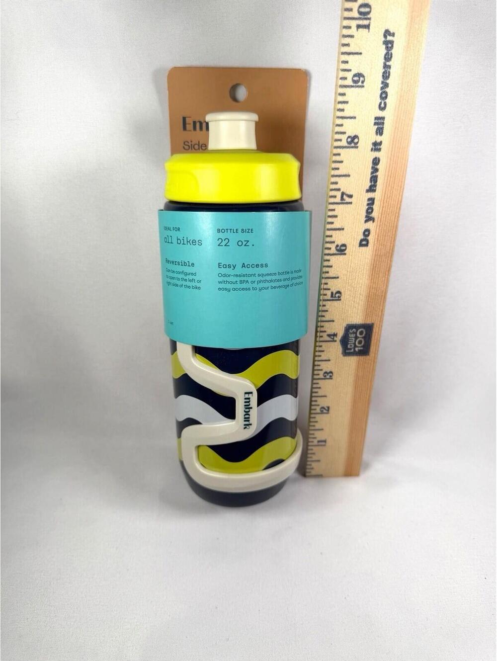 Cup Holder Water Drink Bottle Cage for Bike Bicycle Scooter W/ 22oz Bottle